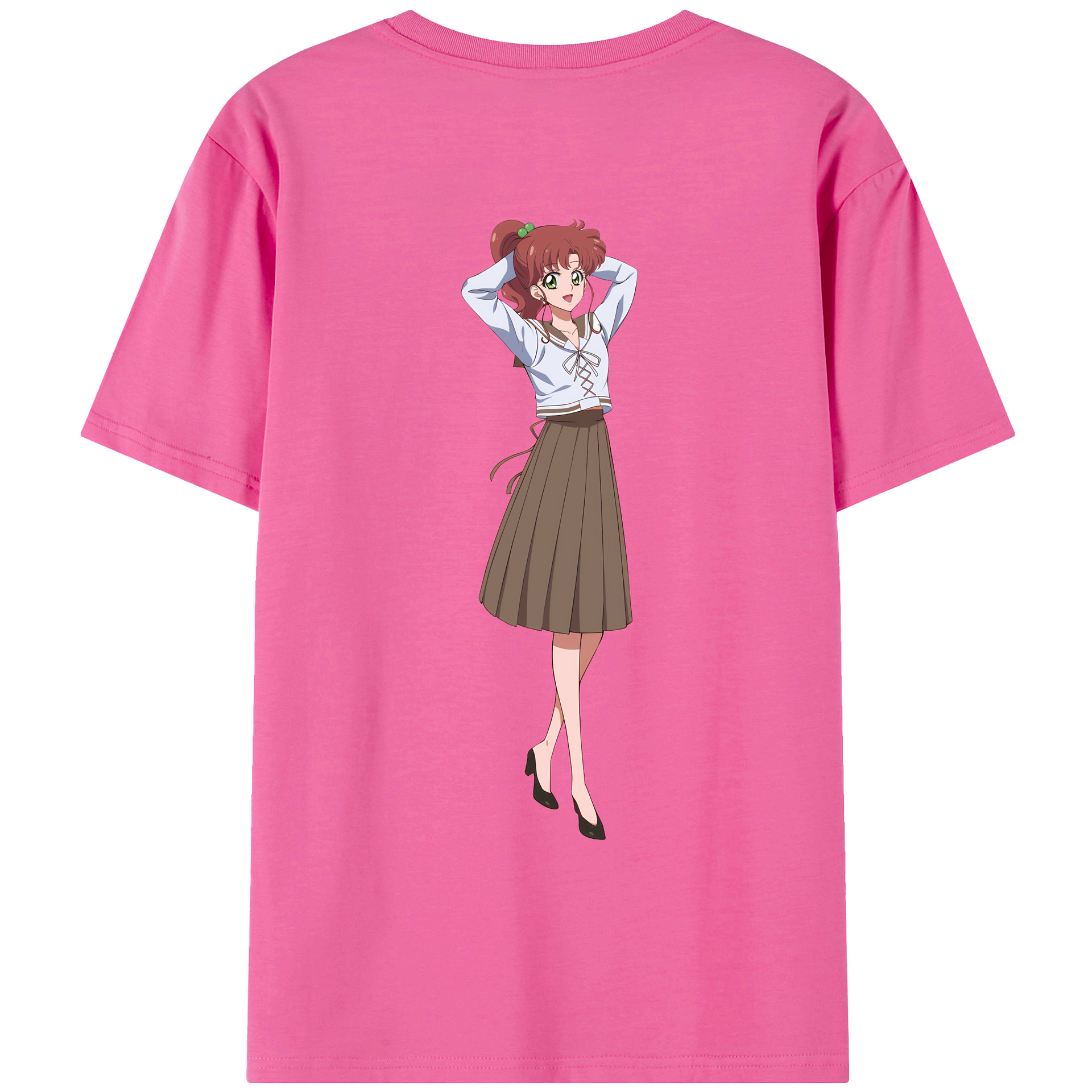 （画像用） 美少女戦士セーラームーン 木野 まこと きの まこと Sailor Moon Kino Makoto （セーラージュピター；Sailor Jupiter） レディース半袖Tシャツ(バックプリント)